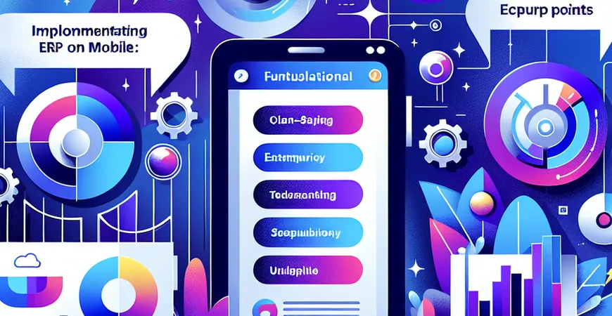  ERP移动端实施要点：手机APP该包含哪些功能？